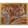 Африканский леопард Алмазная мозаика на подрамнике Цветной
