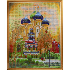 Троицкий Собор Алмазная мозаика на подрамнике Цветной