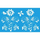 Цветы и бабочка Трафарет 40х66 см Marabu