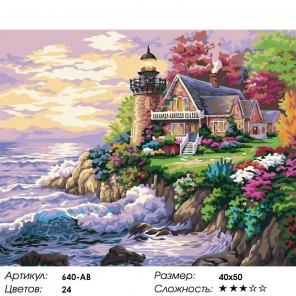 640-AB Шумный берег ( художник Ники Боэм) Раскраска картина по номерам акриловыми красками на холсте