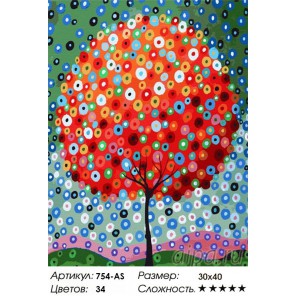 Денежное дерево Раскраска ( картина ) по номерам акриловыми красками на холсте Белоснежка