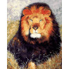 Царь зверей Раскраска ( картина ) по номерам акриловыми красками на холсте Белоснежка