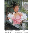 Парижанка Раскраска ( картина ) по номерам на холсте Белоснежка