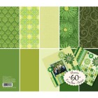 Зеленый тон (Базовые цвета) 31х31см Набор бумаги для скрапбукинга, кардмейкинга K&Company