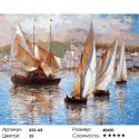 Морская прогулка по Италии Раскраска ( картина ) по номерам на холсте Белоснежка