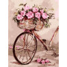 Винтажный велосипед Раскраска по номерам на холсте Menglei