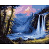 Рокот водопада Раскраска по номерам на холсте Menglei
