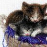 Котята в корзине Набор для вышивания Риолис