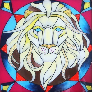 Благородный лев Набор с рамкой для создания картины-витража Color Kit