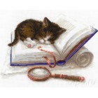 Котенок на книжке Набор для вышивания