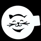 Кошечка с усами Трафарет для кофе и десертов