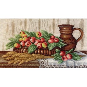 Натюрморт с райскими яблочками Набор для вышивания МП Студия