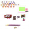 Краски и элементы для декора Абрикосовый аромат Раскраска - открытка по номерам с декором Color Kit