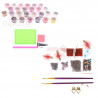 Краски 24 цвета и элементы для декора Милая совушка Раскраска - открытка по номерам с декором Color Kit