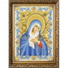 Пример оформления в рамке Богородица Умягчение злых сердец Канва с рисунком для вышивки бисером Конек 7111