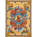 Богородица Неопалимая купина Канва с рисунком для вышивки бисером Конек