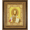 Пример оформления в рамке Святой Александр Невский Канва с рисунком для вышивки бисером Конек 9147