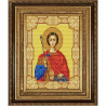 Пример оформления в рамке Святой Дмитрий Канва с рисунком для вышивки бисером Конек 9150