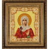 Пример оформления в рамке Святая Галина Канва с рисунком для вышивки бисером Конек 9161