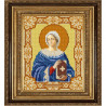 Пример оформления в рамке Святая Анастасия Канва с рисунком для вышивки бисером Конек 9167