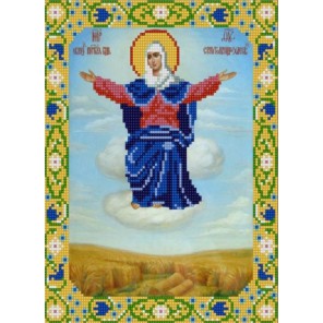 Богородица Спорительница хлебов Канва с рисунком для вышивки бисером Конек