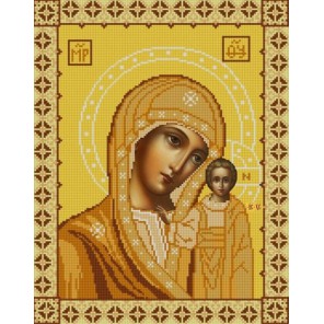 Богородица Казанская Канва с рисунком для вышивки бисером Конек