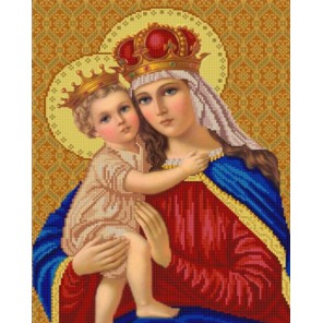 Мадонна с младенцем Канва с рисунком для вышивки бисером Конек