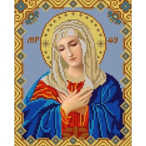 Богородица Умиление Канва с рисунком для вышивки бисером Конек