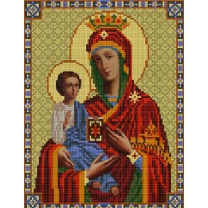 Богородица Троеручица Канва с рисунком для вышивки бисером Конек