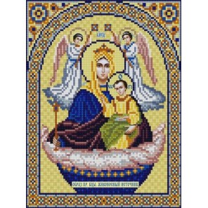 Богородица Живоносный источник Канва с рисунком для вышивки бисером Конек