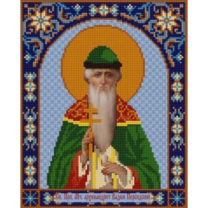 Святой Вадим Канва с рисунком для вышивки бисером Конек