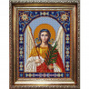 Пример оформления в рамке Святой Михаил Канва с рисунком для вышивки бисером Конек 9322