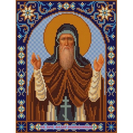 Святой Фёдор Канва с рисунком для вышивки бисером Конек