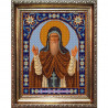 Пример оформления в рамке Святой Фёдор Канва с рисунком для вышивки бисером Конек 9331