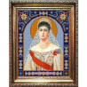 Пример оформления в рамке Святая Александра Канва с рисунком для вышивки бисером Конек 9334