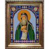 Пример оформления в рамке Святой Антоний Канва с рисунком для вышивки бисером Конек 9338