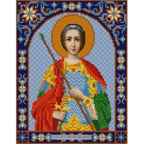 Святой Георгий Канва с рисунком для вышивки бисером Конек