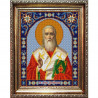 Пример оформления в рамке Святой Дионисий Канва с рисунком для вышивки бисером Конек 9358
