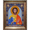 Пример оформления в рамке Святой Евгений Канва с рисунком для вышивки бисером Конек 9359