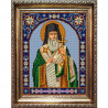 Пример оформления в рамке Святой Марк Канва с рисунком для вышивки бисером Конек 9381