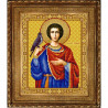 Пример оформления в рамке Святой Трифон Канва с рисунком для вышивки бисером Конек 9385