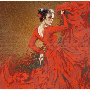 Фламенко Канва с рисунком для вышивки бисером Конек