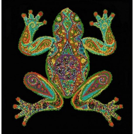 Лягушечка Канва с рисунком для вышивки бисером Конек