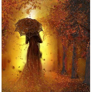 Леди Осень Канва с рисунком для вышивки бисером Конек
