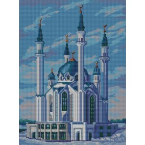 Пример оформления в рамке Мечеть Кул Шариф Канва с рисунком для вышивки бисером Конек 9667