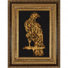 Пример оформления в рамке Орел. Каллиграфия Канва с рисунком для вышивки бисером Конек 9692