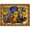 Пример оформления в рамке Египет Канва с рисунком для вышивки бисером Конек 9737