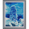 Пример оформления в рамке На севере диком Канва с рисунком для вышивки бисером Конек 9880