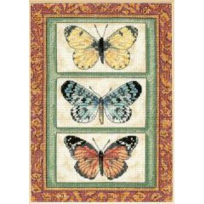 Трио бабочек 06914 Набор для вышивания Dimensions ( Дименшенс )