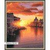 В рамке N143 Закат над Венецией Раскраска картина по номерам на холсте 